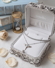 Load image into Gallery viewer, [NMIXX Jiwoo Necklace] Angelic Wand Layered Necklace - Silver Color