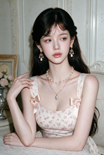 Load image into Gallery viewer, Vintage Rose Garden Earrings - Chandelier Version (fromis_9 Jisun Earrings)