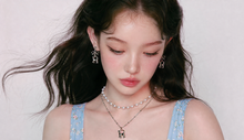 Load image into Gallery viewer, Kitty Layered Pearl Choker Necklace -Silver Color