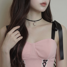 Load image into Gallery viewer, Crescent Moon Choker - Silver ver.