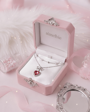 Load image into Gallery viewer, [Choi Yena Necklace] Rosepink Heart Princess Layered Necklace - Silver Color