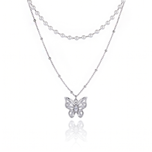 Load image into Gallery viewer, [(G)I-DLE Miyeon, Baby Monster Pharita Necklace] Butterfly Fairy Layered Necklace