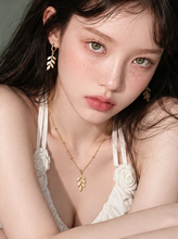 Load image into Gallery viewer, [Anti-tarnish] Forest Leaves Necklace - Gold (STACY Yoon Necklace)