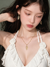 Load image into Gallery viewer, [Anti-tarnish] Forest Leaves Necklace - Gold (STACY Yoon Necklace)