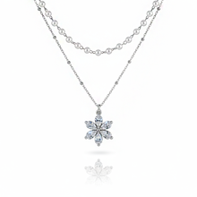 Load image into Gallery viewer, [Anti-tarnish] Daisy Layered Necklace - Silver (STAYC J, Seeun Necklace)