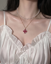 Load image into Gallery viewer, [Anti-tarnish] Ruby Antique Princess Layered Necklace