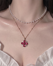 Load image into Gallery viewer, [Anti-tarnish] Ruby Antique Princess Layered Necklace