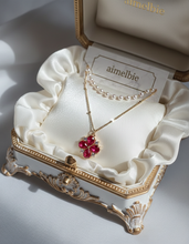 Load image into Gallery viewer, [Anti-tarnish] Ruby Antique Princess Layered Necklace