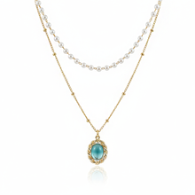 Load image into Gallery viewer, [Anti-tarnish] Baroque Blue Layered Necklace