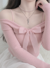 Load image into Gallery viewer, [Jo Yuri, Rescene Woni Necklace/Anti-tarnish] Sweet Silver Heart Key Layered Necklace - Silver Color