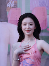 Load image into Gallery viewer, [IVE Gaeul, IDLE Shuhua, Choi Yena Necklace] Baby Angel Pearl Choker - Silver ver.