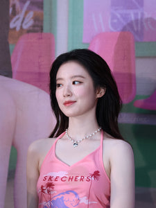 [IVE Gaeul, IDLE Shuhua, Choi Yena Necklace] Baby Angel Pearl Choker - Silver ver.