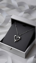 Load image into Gallery viewer, [NMIXX Sullyoon Necklace] Melting Metalic Heart Semi Choker Necklace