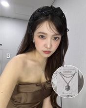 Load image into Gallery viewer, [IVE Liz Necklace] Laced Waterdrop Layered Necklace