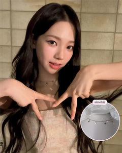 [Aespa Karina Necklace] Little Stars Choker Necklace - Silver