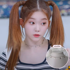 [Aespa Karina Necklace] Little Stars Choker Necklace - Silver