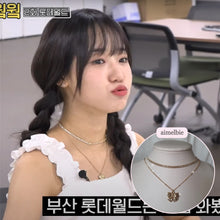 Load image into Gallery viewer, Lovely Ribbon Layered Necklace - Gold (Choi Yoojung, Kwon Jinah Necklace)