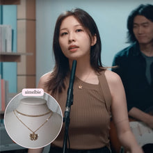 Load image into Gallery viewer, Lovely Ribbon Layered Necklace - Gold (Choi Yoojung, Kwon Jinah Necklace)