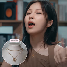 Load image into Gallery viewer, Lovely Ribbon Layered Necklace - Gold (Choi Yoojung, Kwon Jinah Necklace)