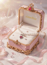 Load image into Gallery viewer, [Jenny Park Necklace] Rosepink Heart and Bow Pearl Choker Necklace