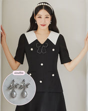 Load image into Gallery viewer, [SNSD Tiffany Earrings] Mary Earrings - Pearl Version (Silver)