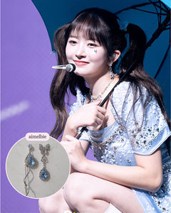 [IVE Rei Earrings] Melody of The Butterfly Earrings - Light Sapphire