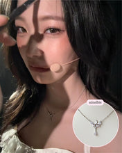 Load image into Gallery viewer, [fromis_9 Baek Jiheon Necklace] Moonlight Teardrops Semi Choker Necklace