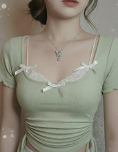 Load image into Gallery viewer, [IDLE Shuhua Necklace] Crystal Butterfly Serenade Collarbone Necklace