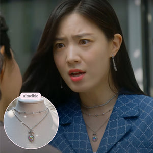 Rainbow Heart Princess Layered Necklace (Jung Wooyeon, Rocket Punch Sohee Necklace)