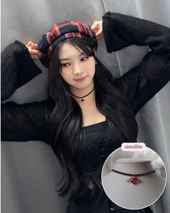 Red Angel Heart Choker (STAYC Isa Necklace)