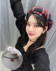 Red Angel Heart Choker (STAYC Isa Necklace)