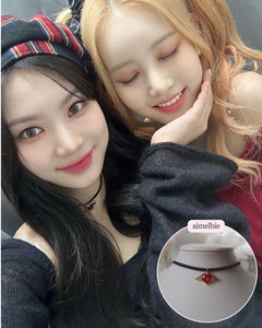 Red Angel Heart Choker (STAYC Isa Necklace)