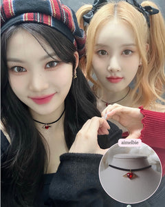 Red Angel Heart Choker (STAYC Isa Necklace)