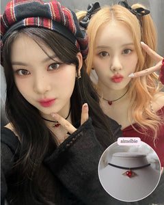 Red Angel Heart Choker (STAYC Isa Necklace)