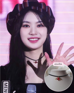 Red Angel Heart Choker (STAYC Isa Necklace)