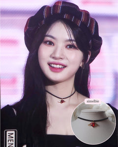 Red Angel Heart Choker (STAYC Isa Necklace)
