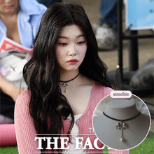 Load image into Gallery viewer, [Billlie Tsuki Necklace] Romantic bow and pearl drop choker - Silver Color