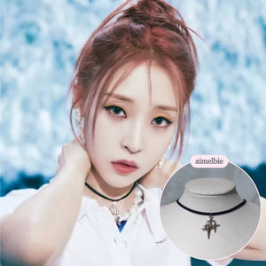 [Stray Kids Han Necklace] Sparkle Sparkle Choker Necklace - Silver Color