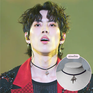 [Stray Kids Han Necklace] Sparkle Sparkle Choker Necklace - Silver Color