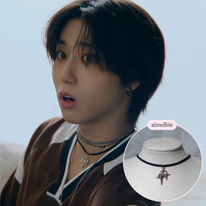 [Stray Kids Han Necklace] Sparkle Sparkle Choker Necklace - Silver Color