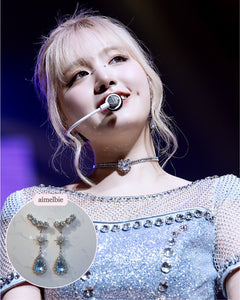[IVE Liz, Kim Sejeong Earrings] Stellar Elf Earrings - Light Sapphire