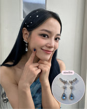 Load image into Gallery viewer, [IVE Liz, Kim Sejeong Earrings] Stellar Elf Earrings - Light Sapphire