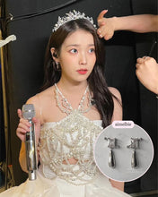 Load image into Gallery viewer, [IU, BABYMONSTER Chiquita Earrings] Urban Metal drop earrings - Silver Color