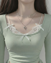 Load image into Gallery viewer, Baby Angel Layered Necklace - Silver ver. (KISS OF LIFE Belle Neklace)