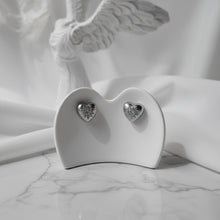 Load image into Gallery viewer, [NMIXX Kyujin Earrings] Supernova Heart Earrings - Silver Color