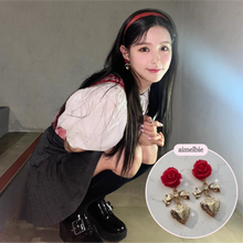 Load image into Gallery viewer, Darling Rose Earrings (G-idle Miyeon, Woo!ah! Nana, STAYC J Earrings)