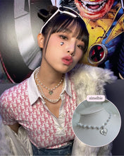 Load image into Gallery viewer, Baby Angel Pearl Choker - Silver ver. (Choi Yena Necklace)