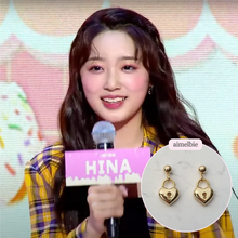 Load image into Gallery viewer, Gold Heart Lock Earrings (Ive Yujin, Ive Rei, Billlie Sheon Earrings)