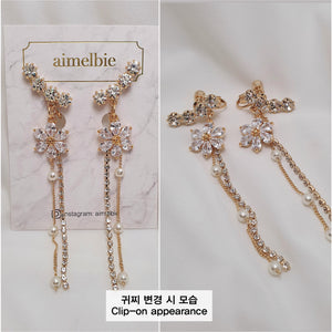 Daisy Wing Earrings - Longdrop (Gold ver.)