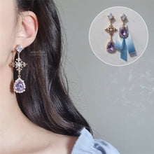 Load image into Gallery viewer, Violet Fantasy Wizard Earrings (Weeekly Monday Earrings)